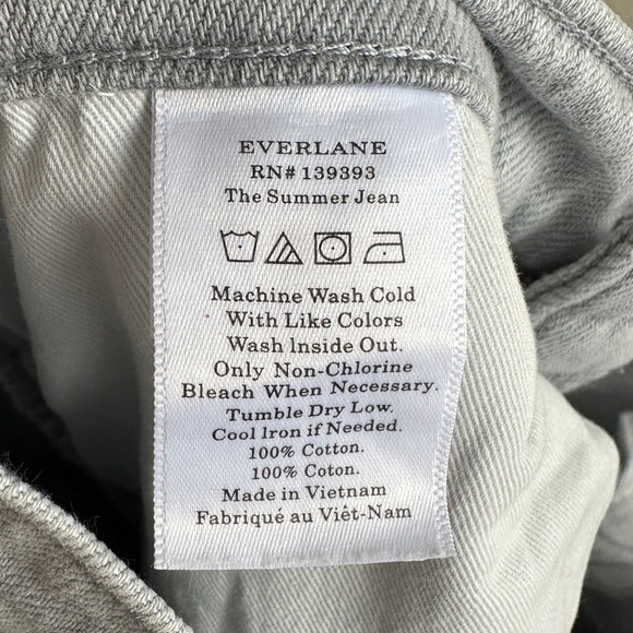 Everlane The Summer Jean Light Blue Women’s Jeans, Size 26 Regular - Picture 14 of 16